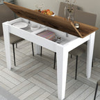 Tables De Cuisine Kiev 511 - Noyer / Blanc
