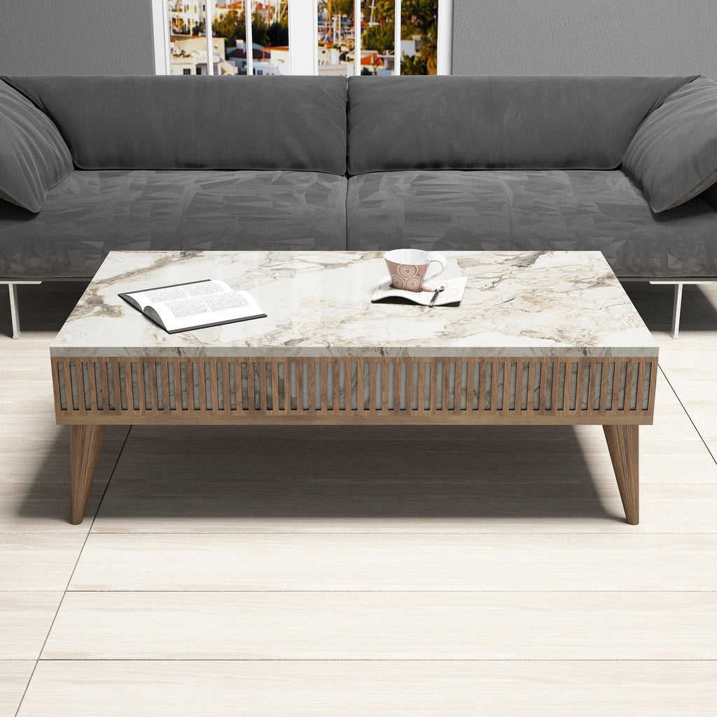 Tables Basses Milan - Noyer / Blanc