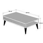 Tables Basses Milan - Noyer / Blanc