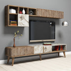 Ensembles De Meubles De Salon Milan - Noyer / Blanc