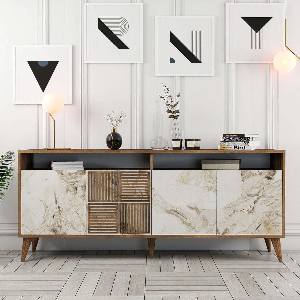 Consoles Milan - Noyer / Blanc
