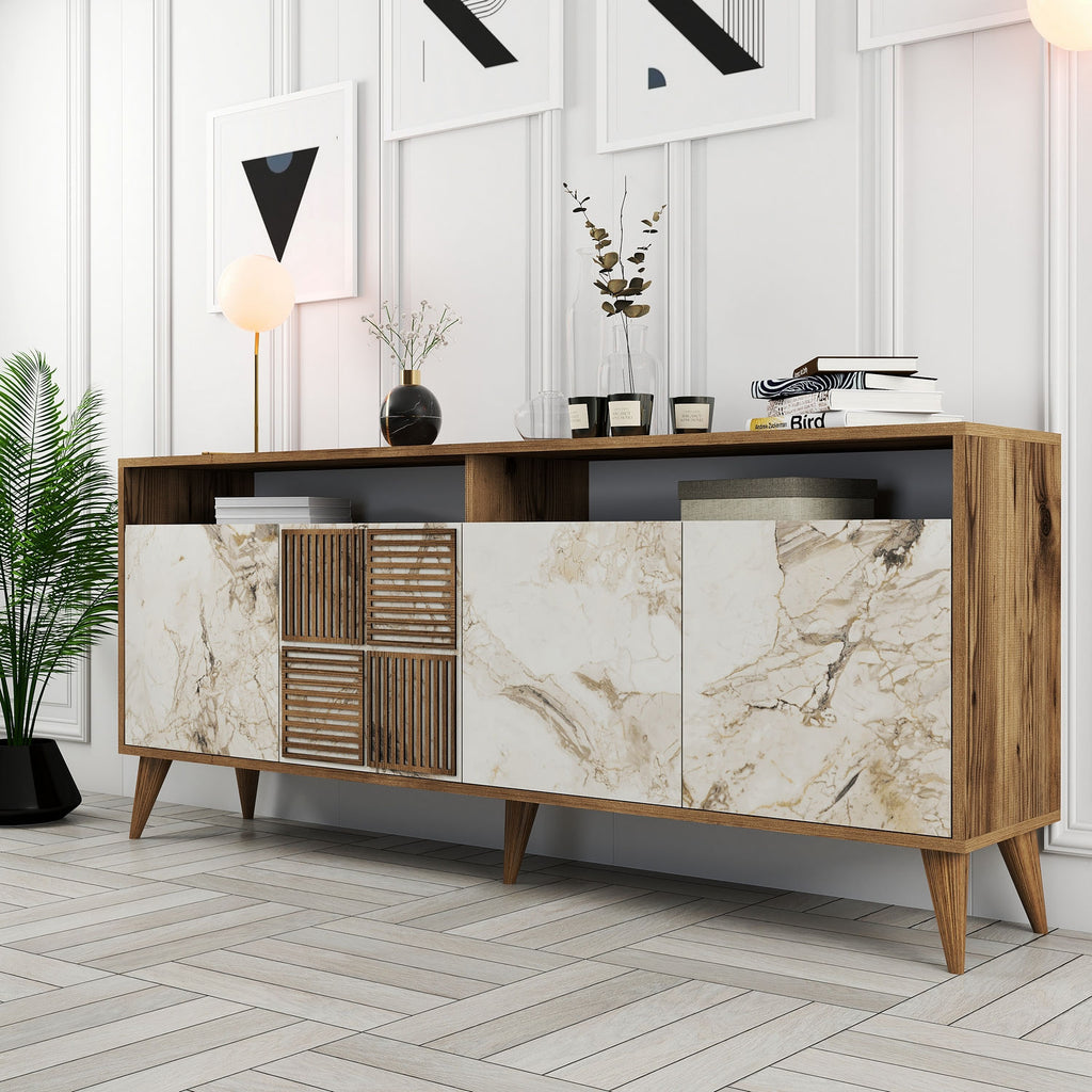 Consoles Milan - Noyer / Blanc