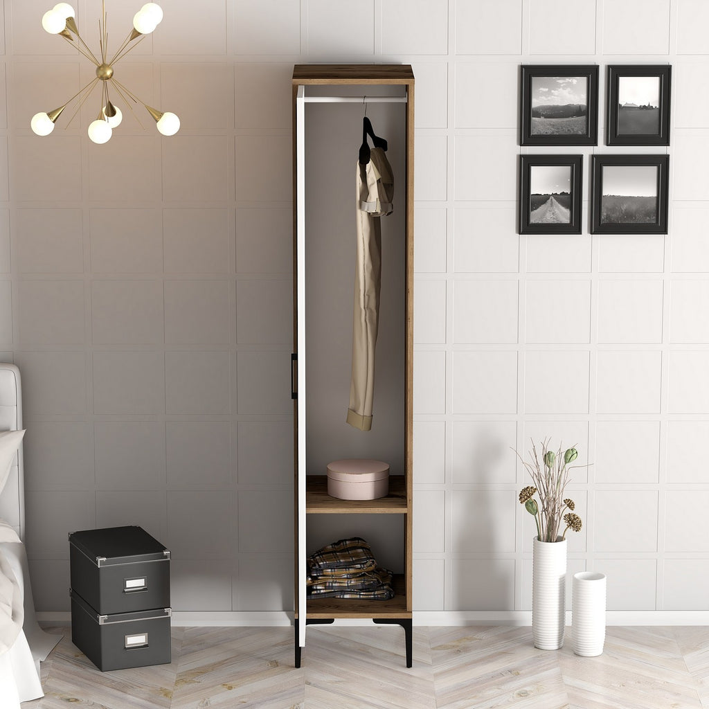 Armoires Kumsal P - Noyer / Blanc