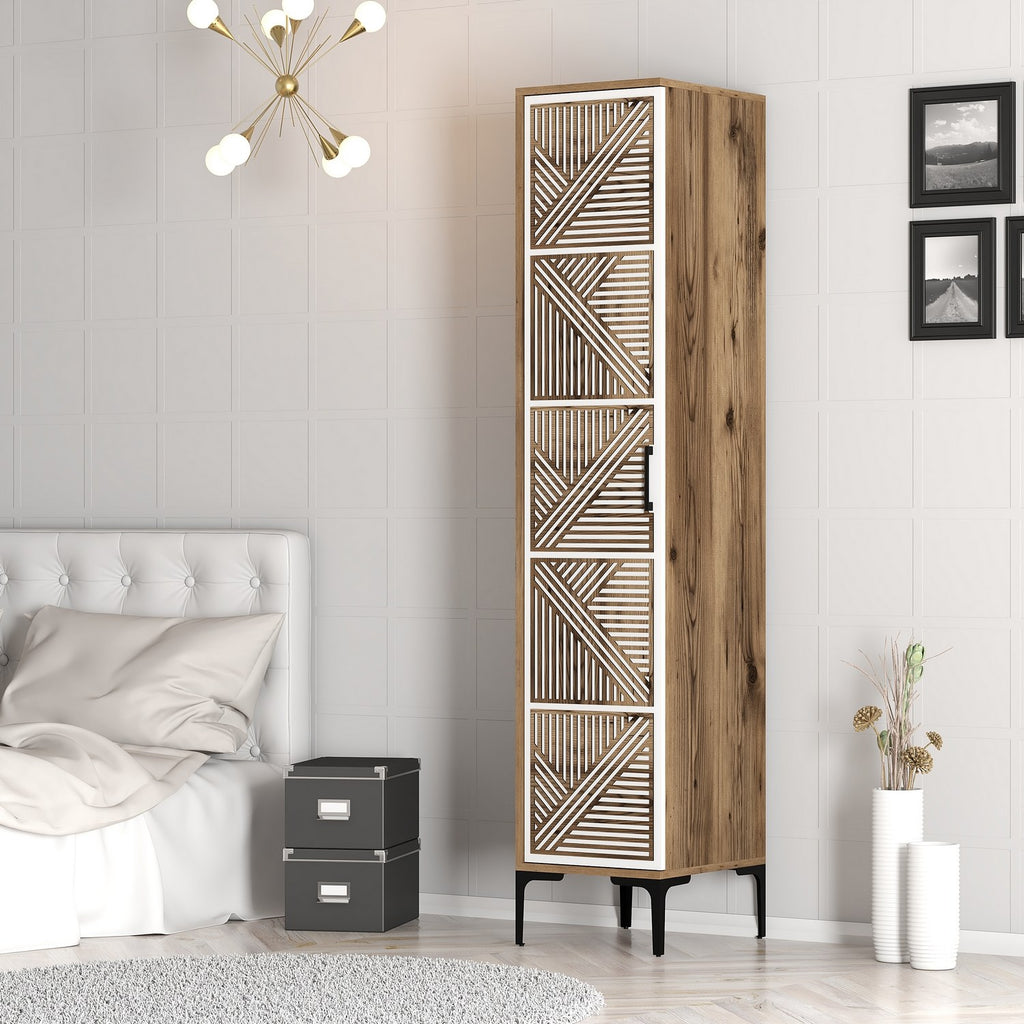 Armoires Kumsal P - Noyer / Blanc