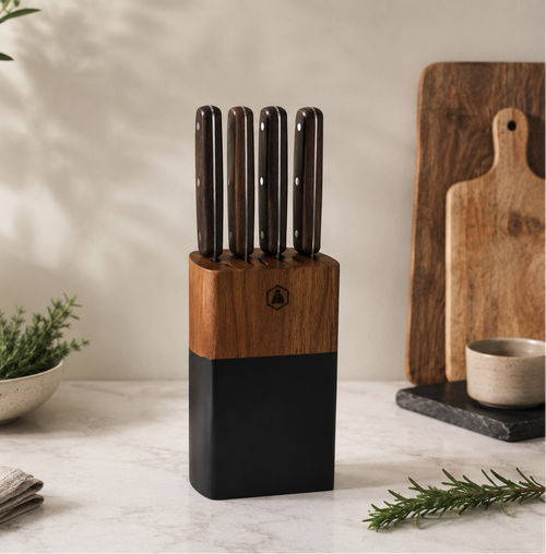 Set De 5 Pièces - Couteaux De Cuisine - Titane