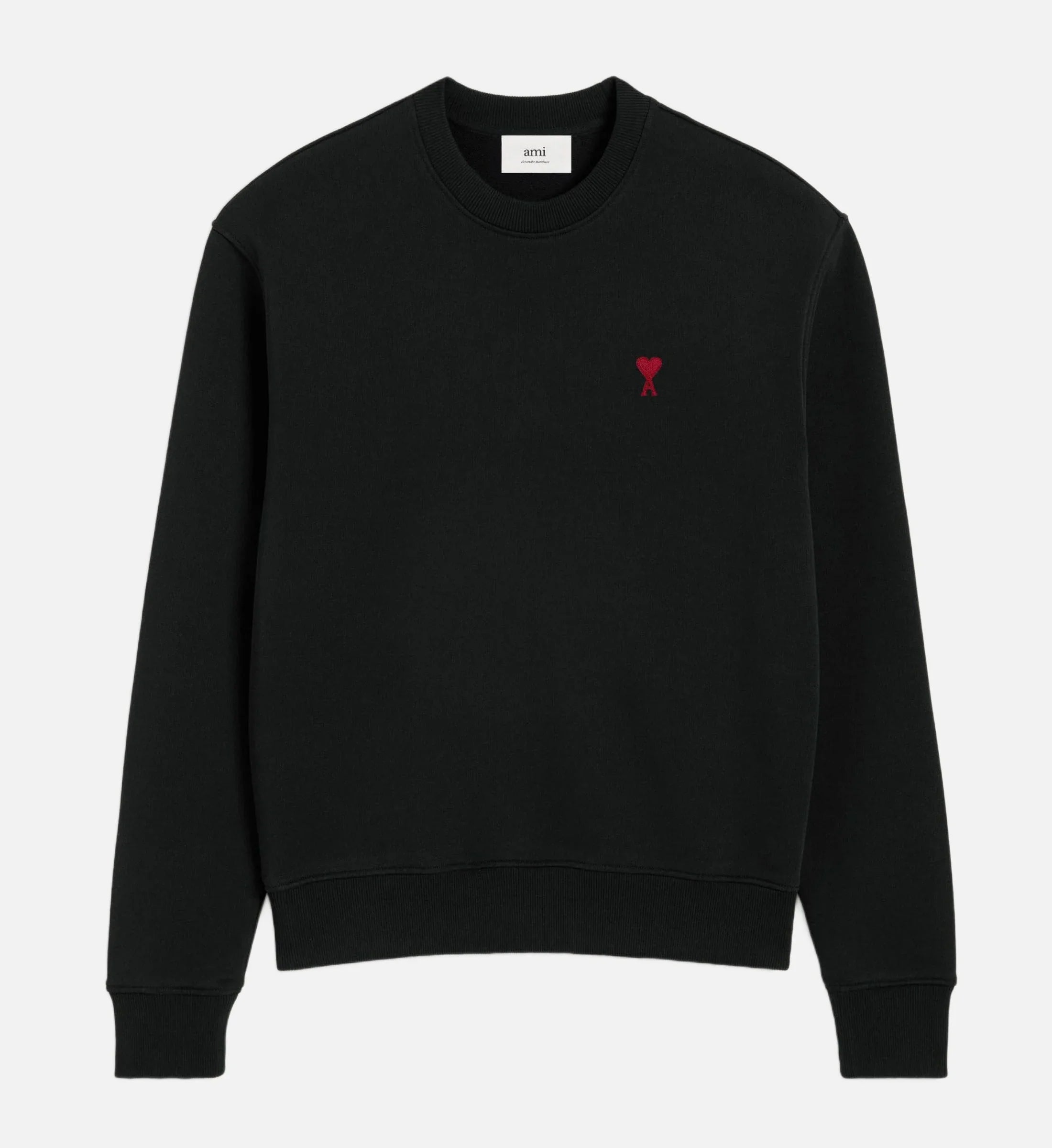 Ami Paris - Sudadera Ami De Coeur – Negro Rojo