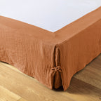 Gaïa - Cache-Sommier - Double Gaze De Coton Unie - Abricot
