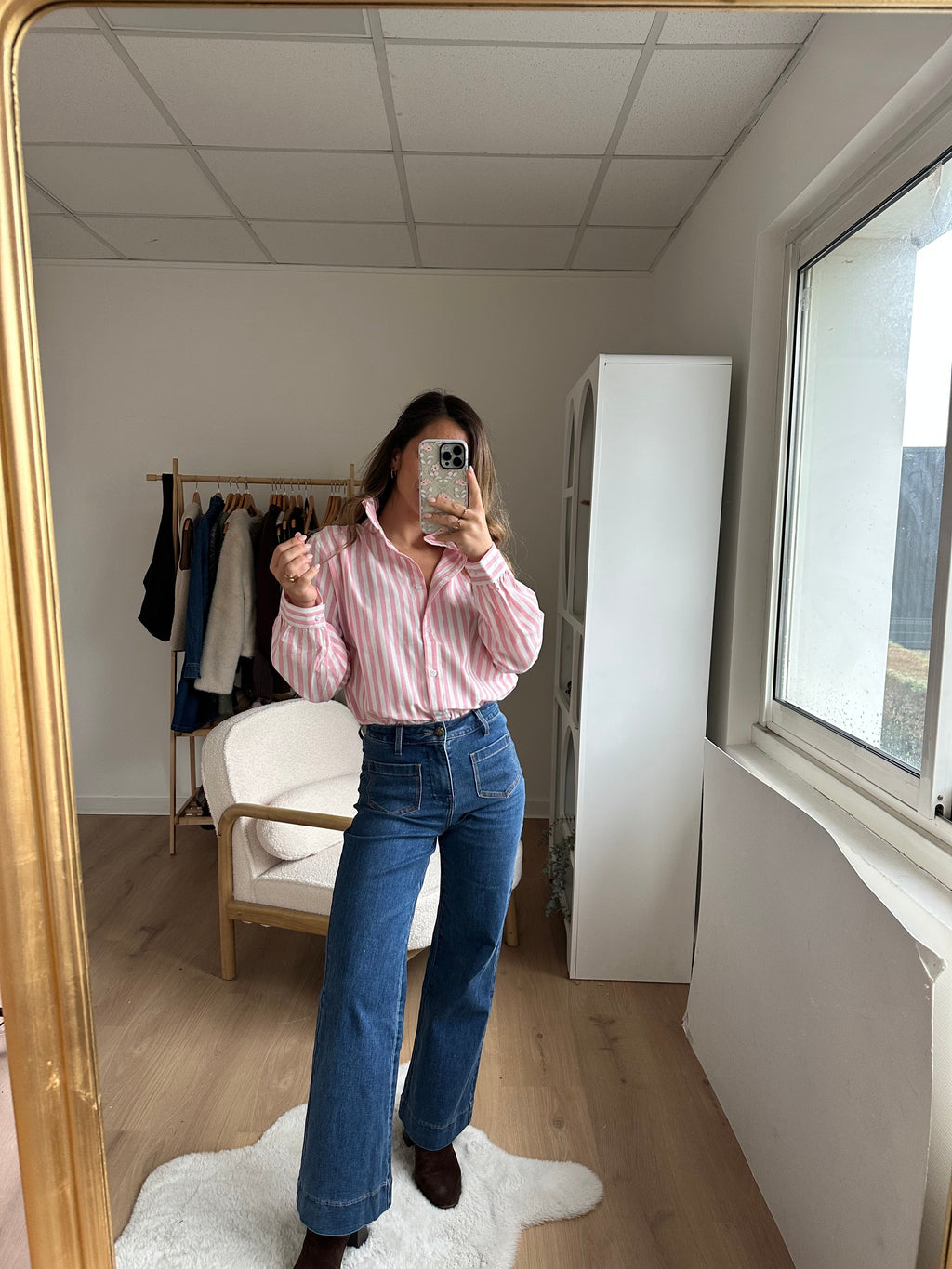 Blusa a rayas Colette rosas y blancas