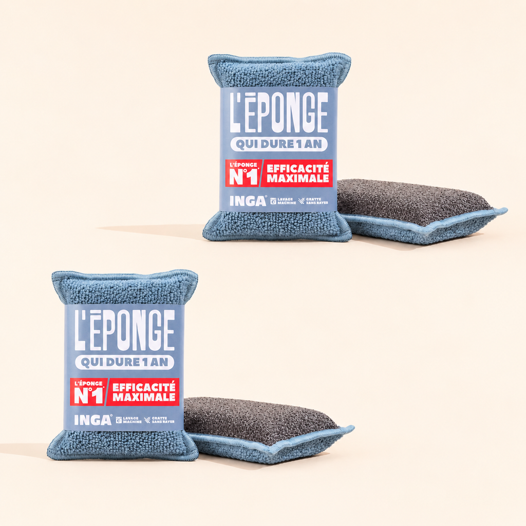 Duo D'Éponges Bleu Orage