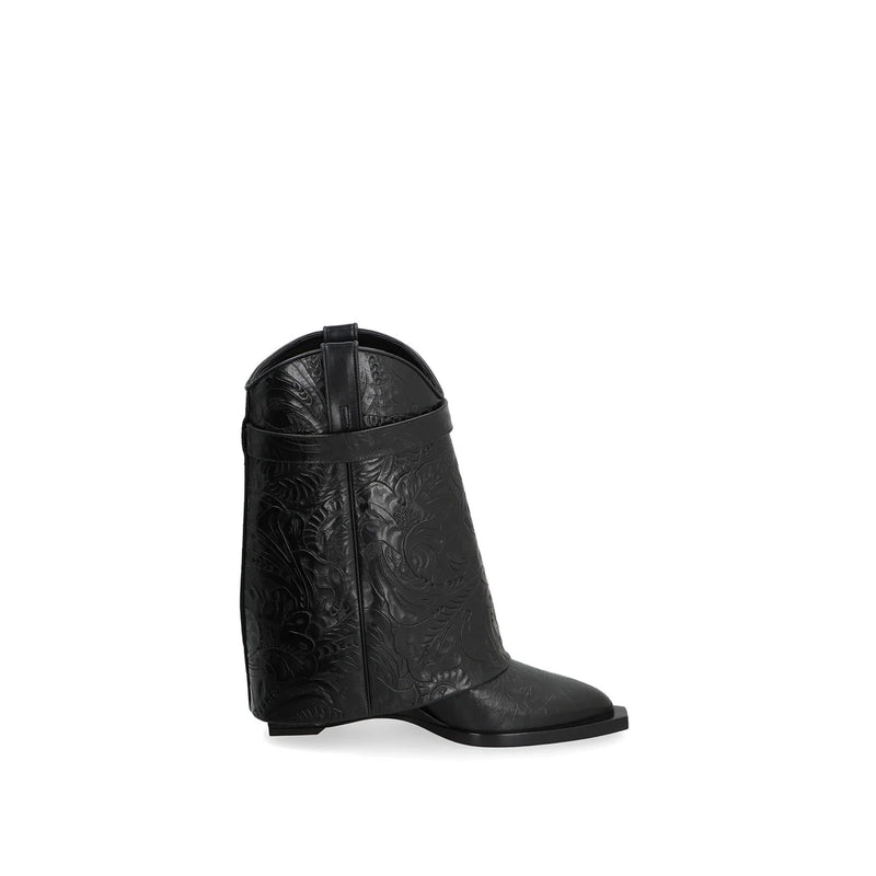 Bottes - Givenchy Lock Cowboy  - Black