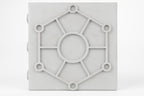 Graphic Plat - Vase - Concrete - Gray