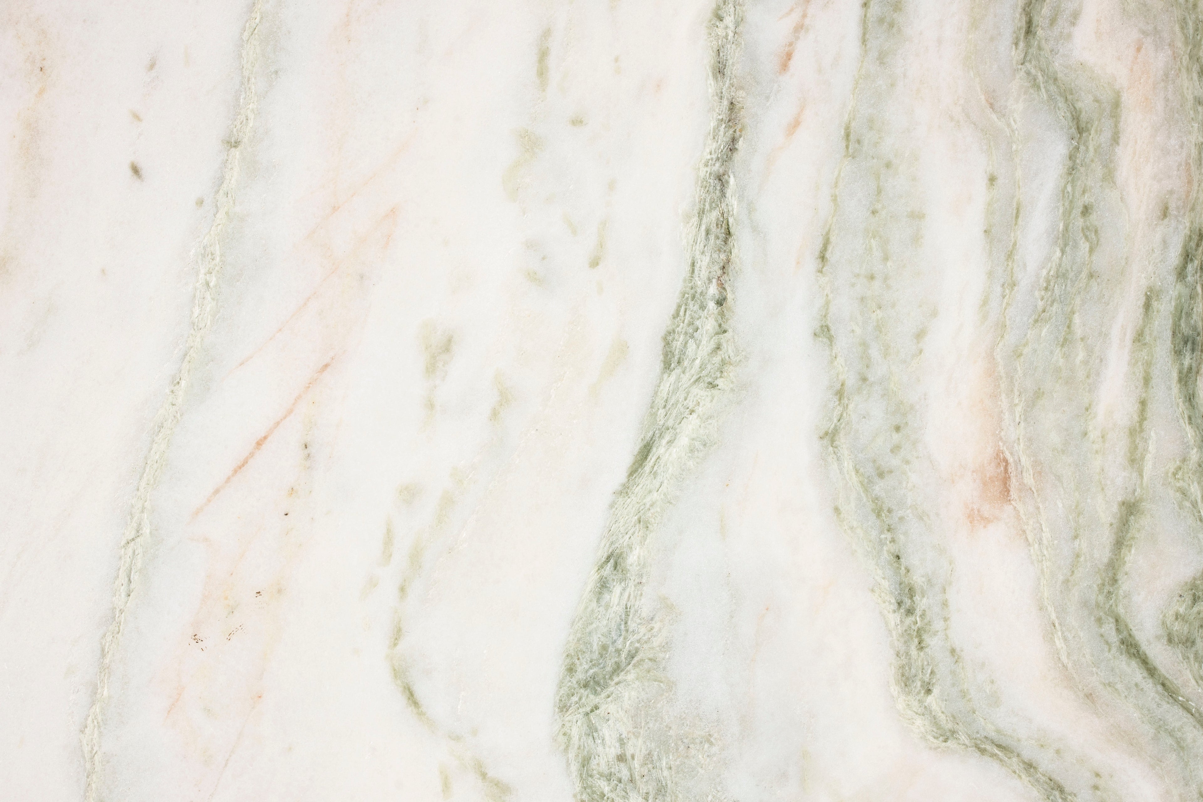 Salerno M - Side Table - Solid Marble - Green/Gold Marble