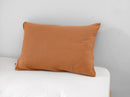 Taie D'Oreiller - Gaze De Coton Unie - Gaïa - Abricot