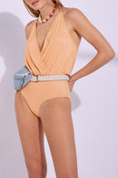 Maillot Une Pièce Camarat - Shiny Peach
