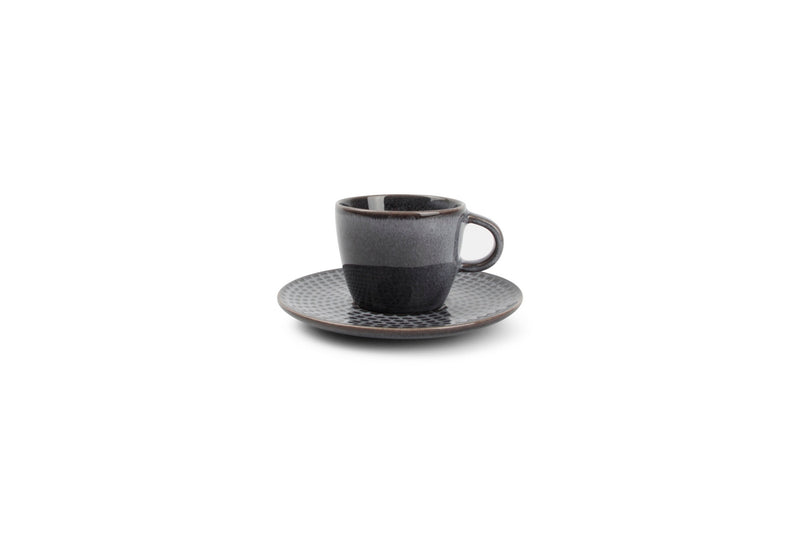 Stitch - Set De 4 Tasses À Moka - Grès - Gris