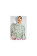 The Paola Shirt With Pink And Yellow Floral Gypsy Print