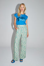 The Pink And Yellow Gypsy Floral Print Max Trousers