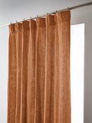 Gathered Curtain Tape - Double Plain Cotton Gauze - Gaia - Apricot