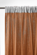 Gathered Curtain Tape - Double Plain Cotton Gauze - Gaia - Apricot