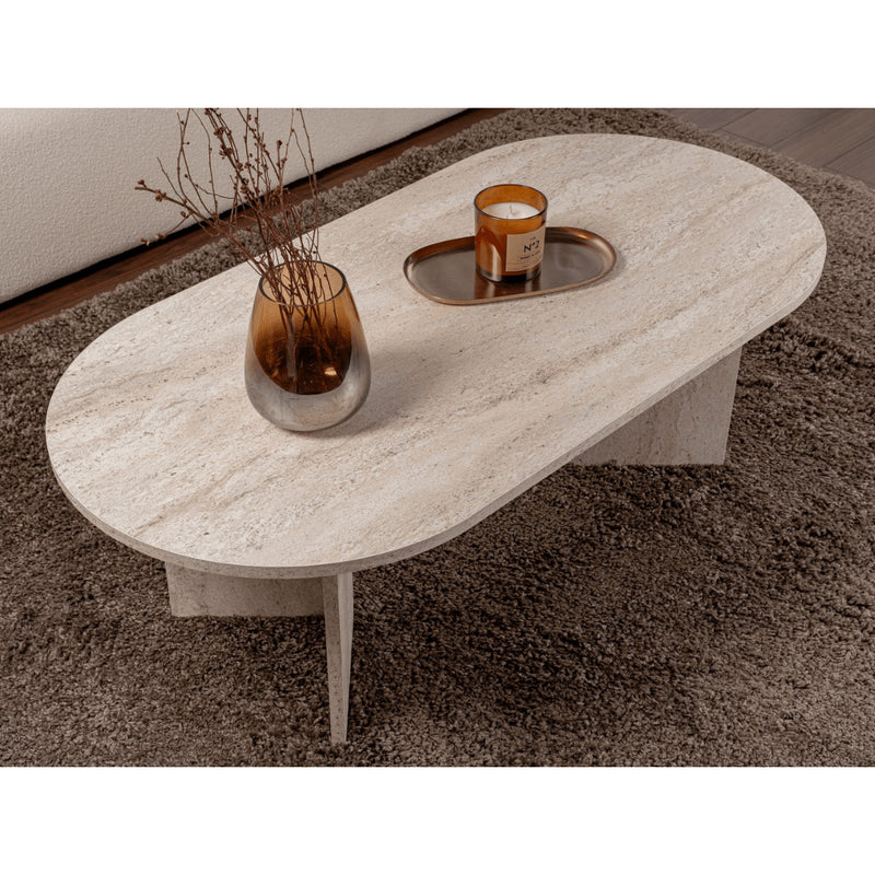 Table Basse Salon Iris - Travertin
