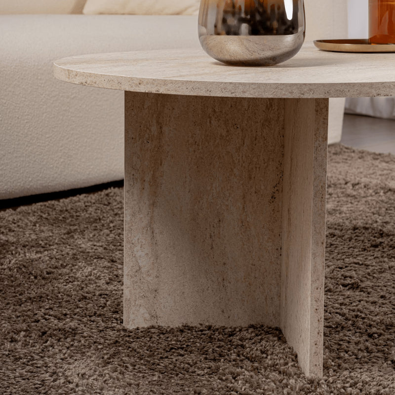 Table Basse Salon Iris - Travertin