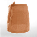 Gaïa - Tablier Serveur - Double Gaze De Coton Unie - Abricot