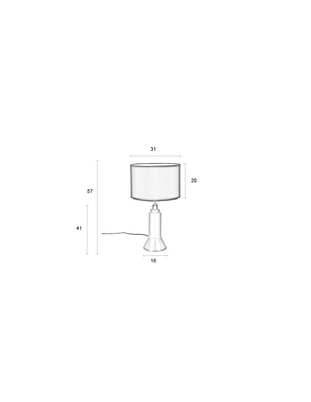 Kaja - Table Lamp - Iron - Dark Blue