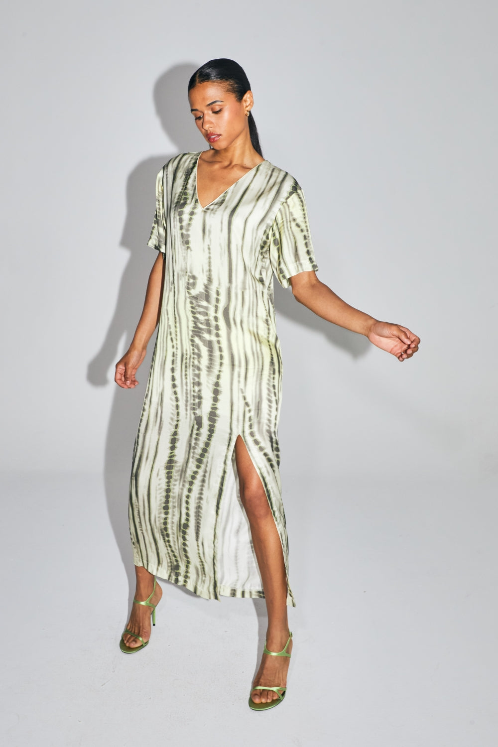 The Classy Tie And Dye Print Elisé Dress