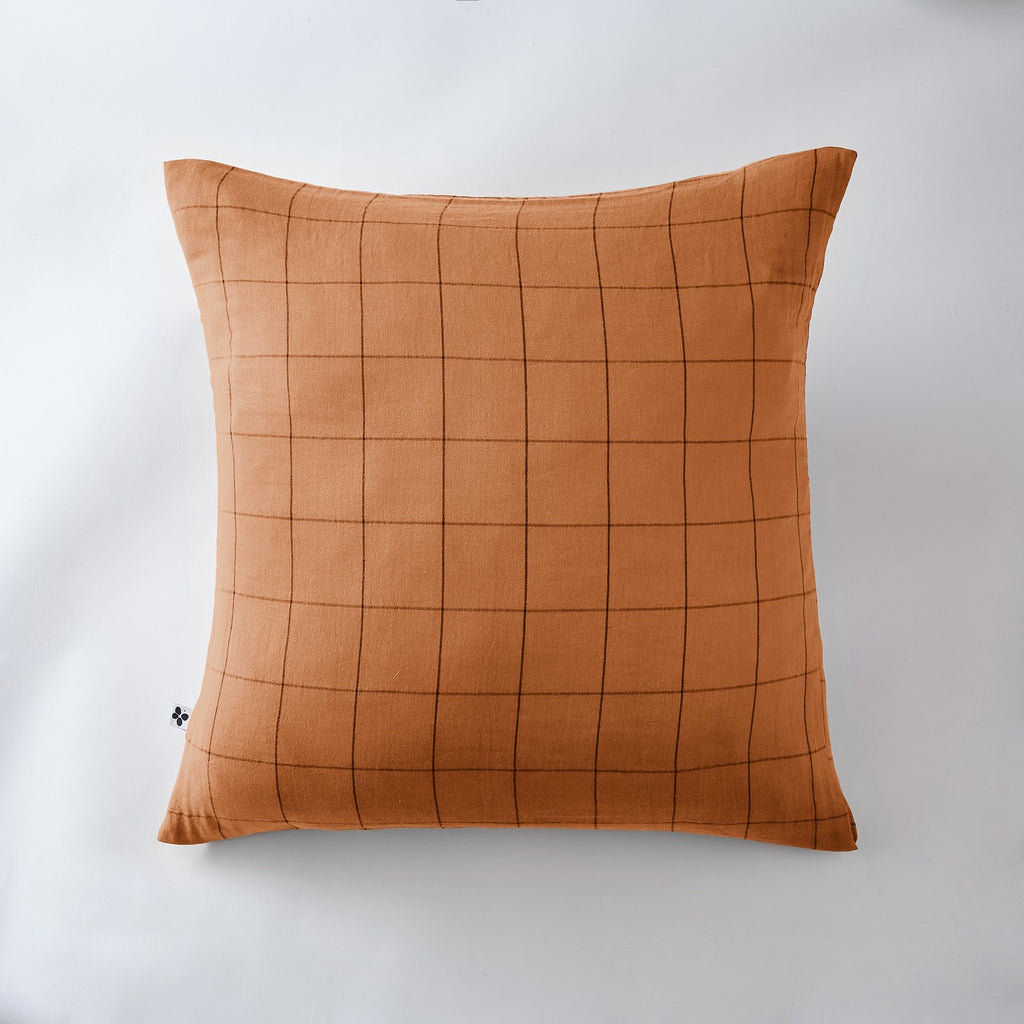 Gaïa - Taie D'Oreiller - Double Gaze De Coton - Match Abricot