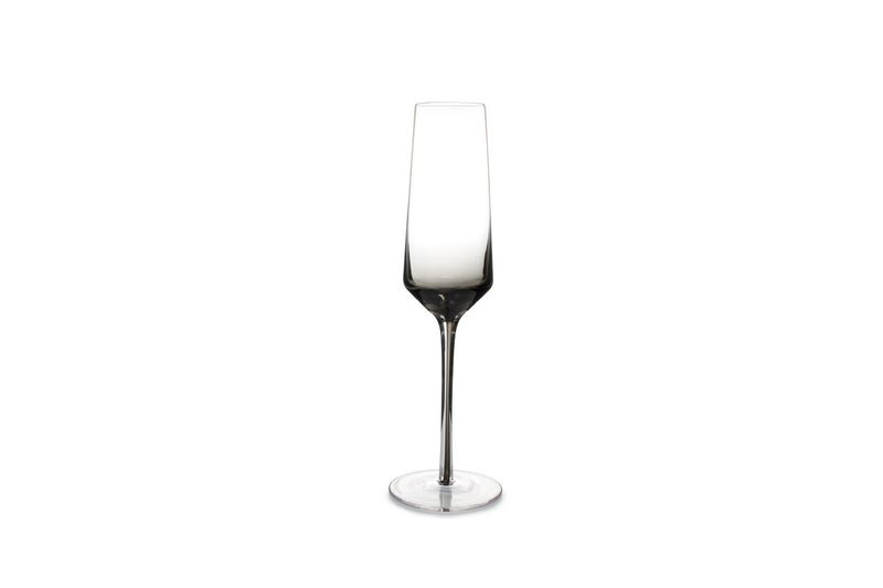 Secrets - Set De 2 Verres À Champagne - Verre - Transparent/Noir