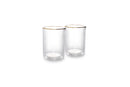Rome - Set De 2 Tasses Double Paroi - Verre Borosilicaté - Transparent