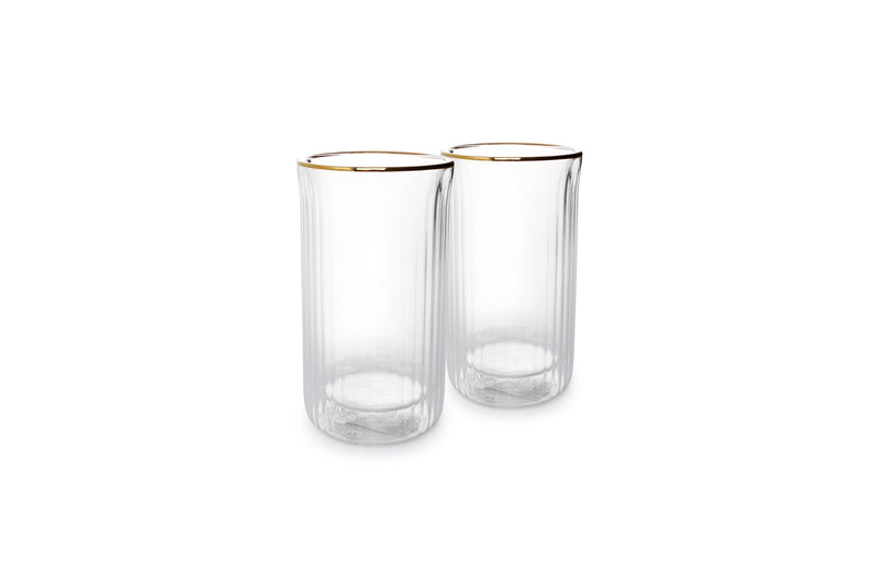 Rome - Set De 2 Chopes Double Paroi - Verre Borosilicaté - Transparent