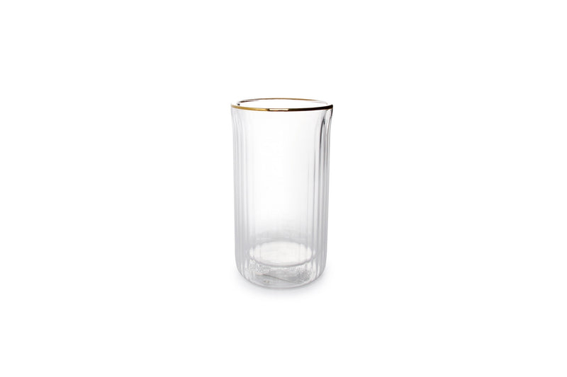 Rome - Set De 2 Chopes Double Paroi - Verre Borosilicaté - Transparent
