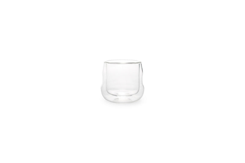 Palm - Set De 2 Tasses Double Paroi - Verre Borosilicaté - Transparent