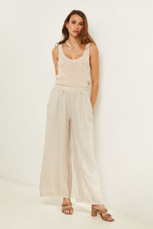 Pantalón - Beige - Mujer