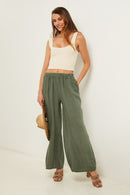 Trousers - Khaki - Women