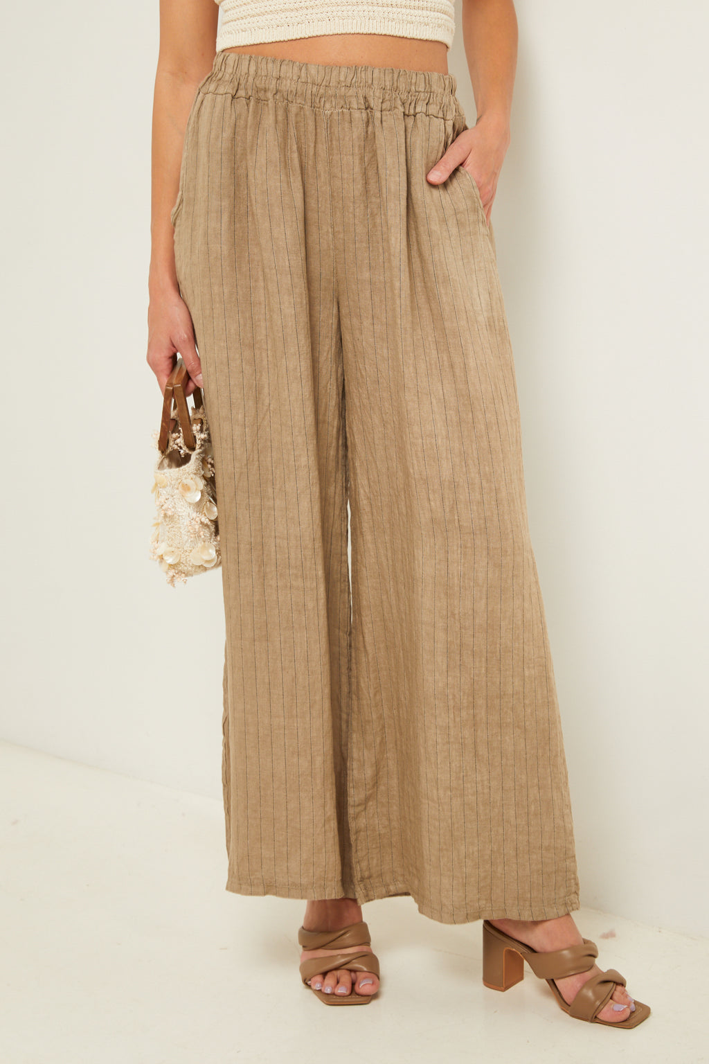 Trousers - Taupe - Women