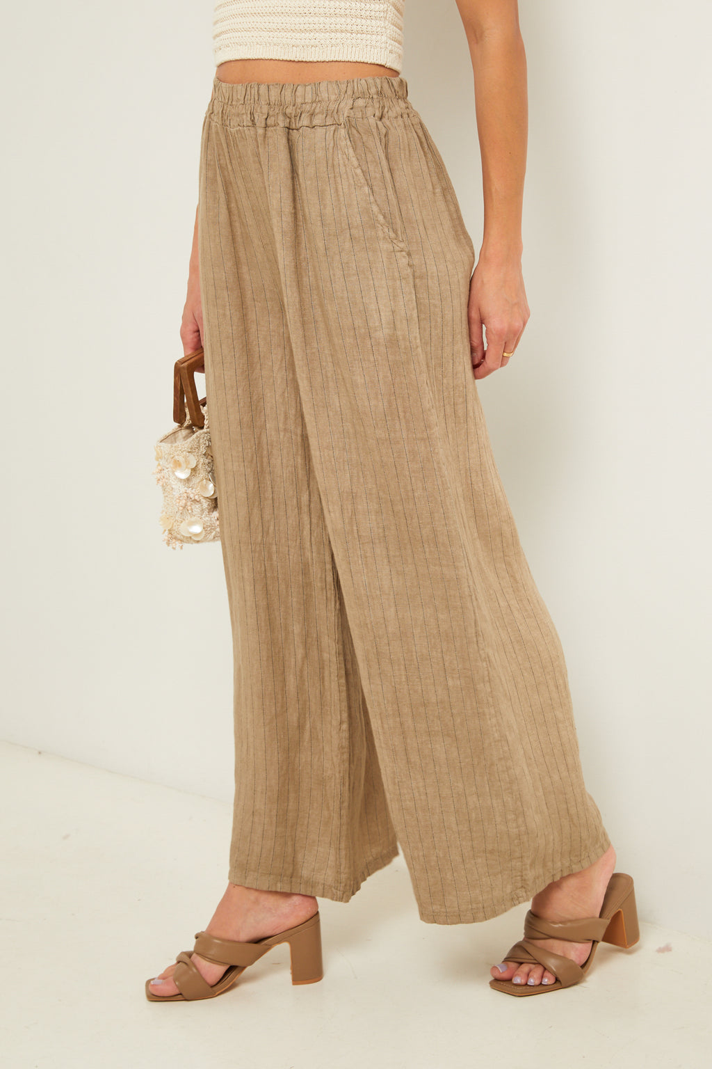 Trousers - Taupe - Women