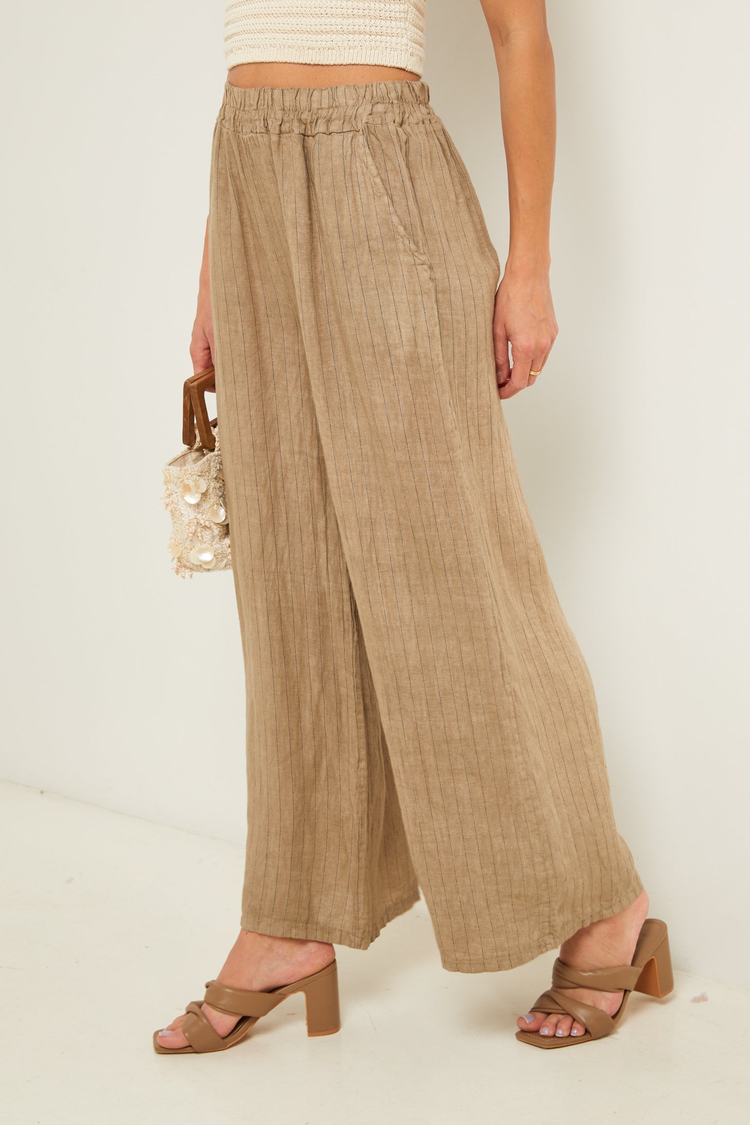 Trousers - Taupe - Women
