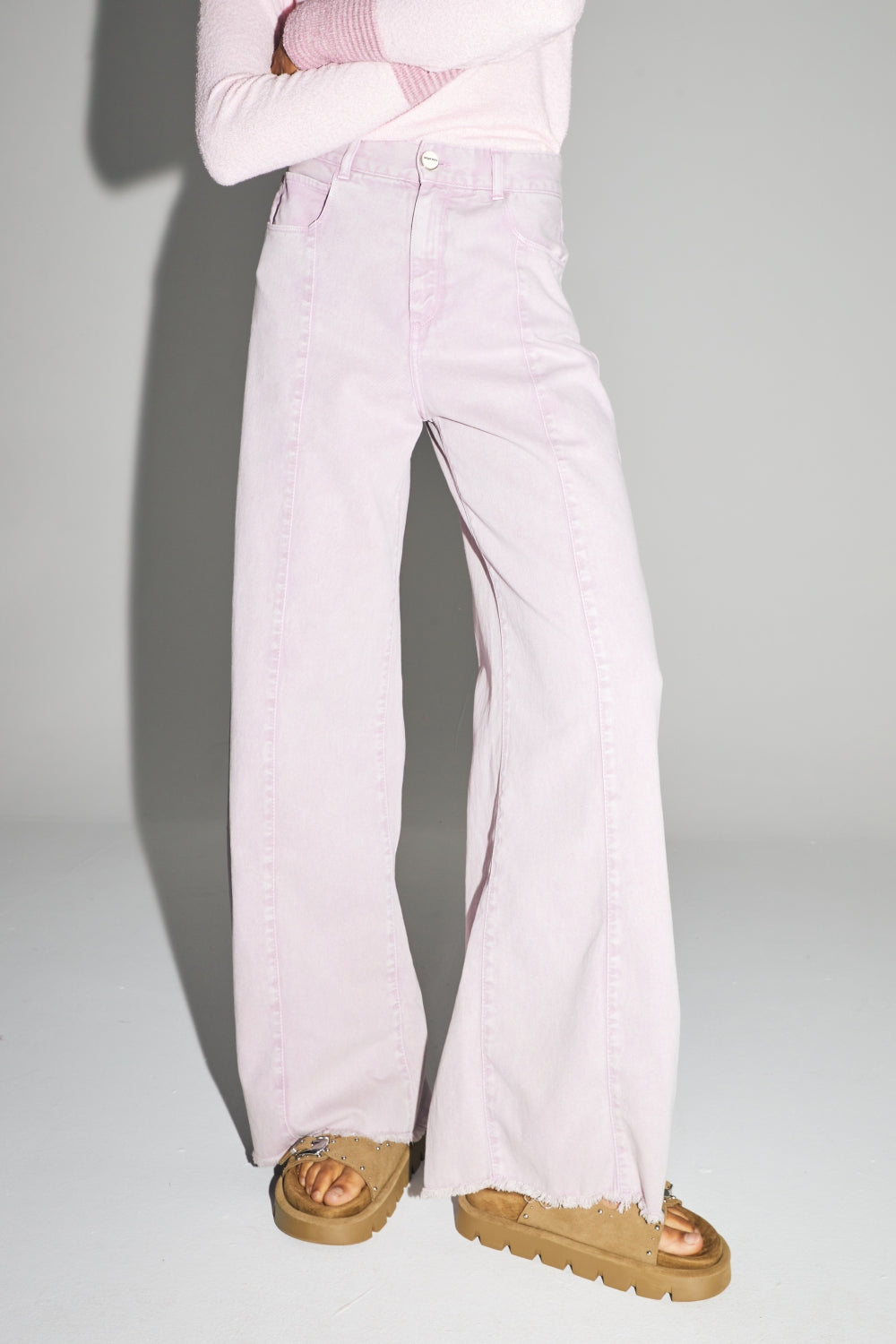 Le Denim Swiggy Palazzo Pink Fabriqué Au Portugal