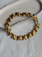 Collier Doré Vintage - Maille Croix