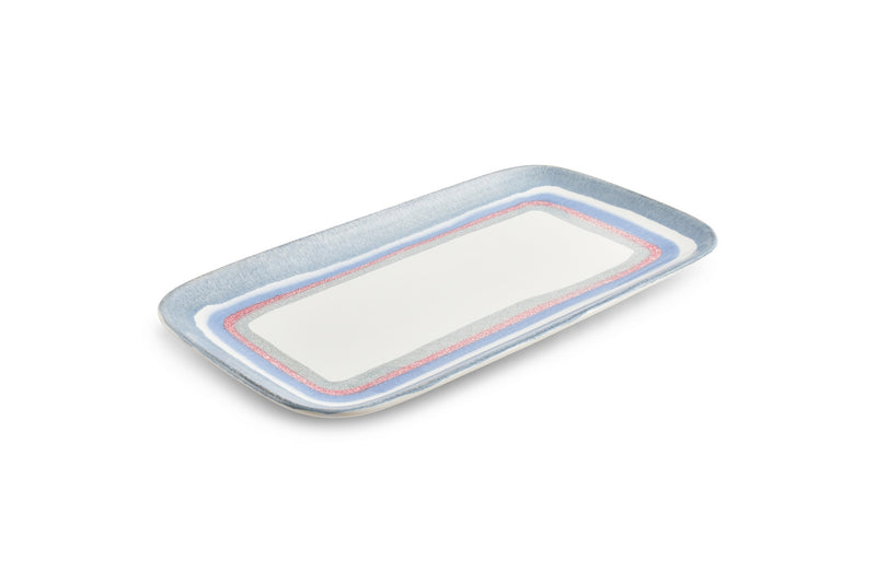 Palma - Plat À Servir Spar - Grès - Blanc