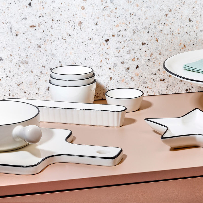 Nero - Set De 4 Bols - Porcelaine - Blanc