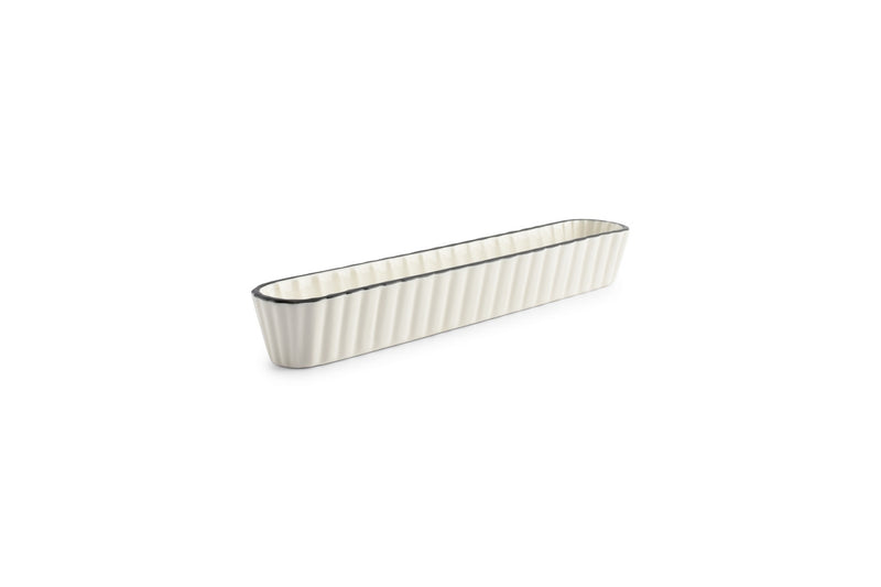 Nero - Set De 4 Plats À Servir - Porcelaine - Blanc