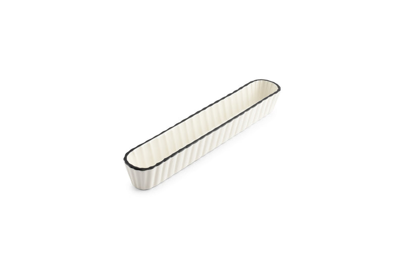 Nero - Set De 4 Plats À Servir - Porcelaine - Blanc