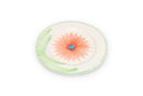 Fleur - Set De 4 Assiettes Plates - Grès - Blanc/Vert