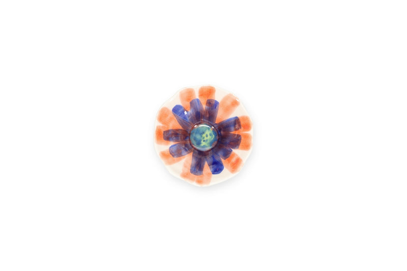 Fleur - Set De 4 Bols - Grès - Blanc/Vert