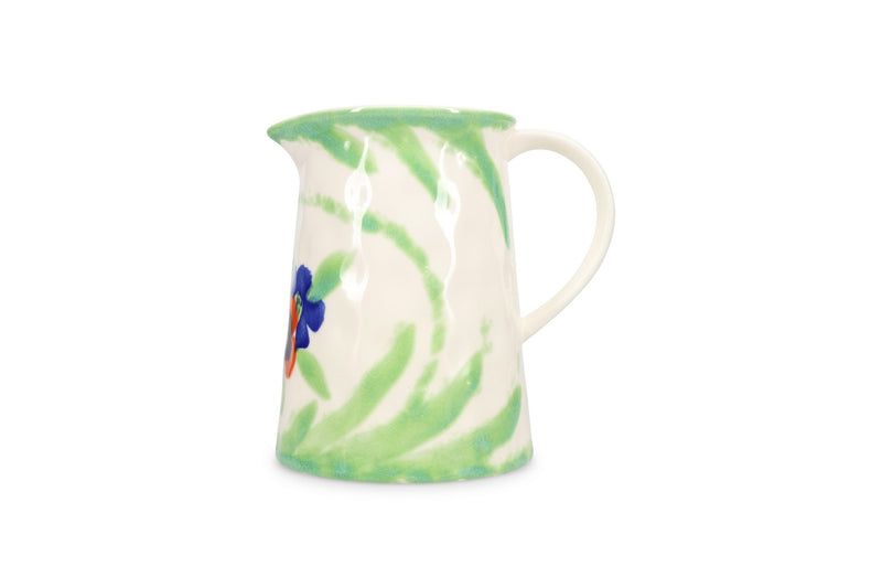 Fleur - Carafe - Grès - Blanc/Vert