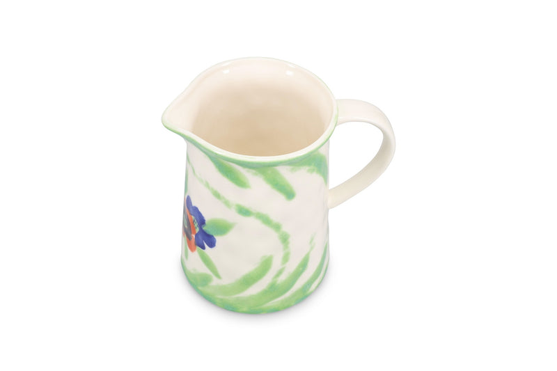 Fleur - Carafe - Grès - Blanc/Vert