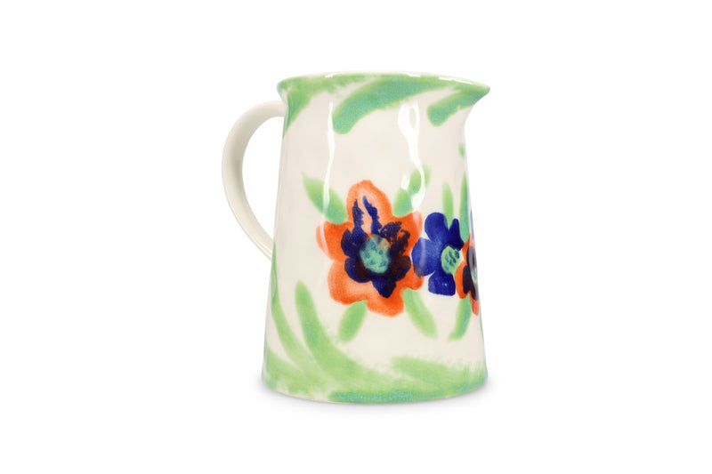Fleur - Carafe - Grès - Blanc/Vert